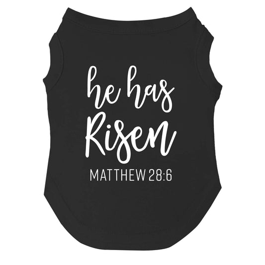 He Has Risen Dog Tee