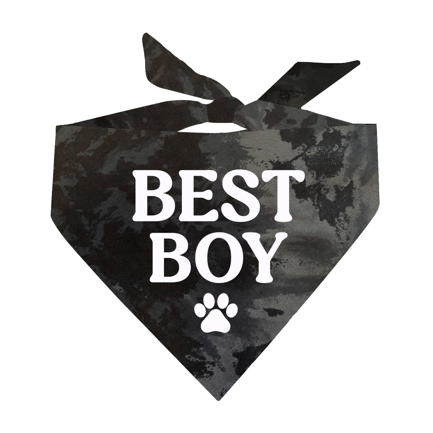 Best Boy Scrunch Tie Dye Pattern Dog Bandana