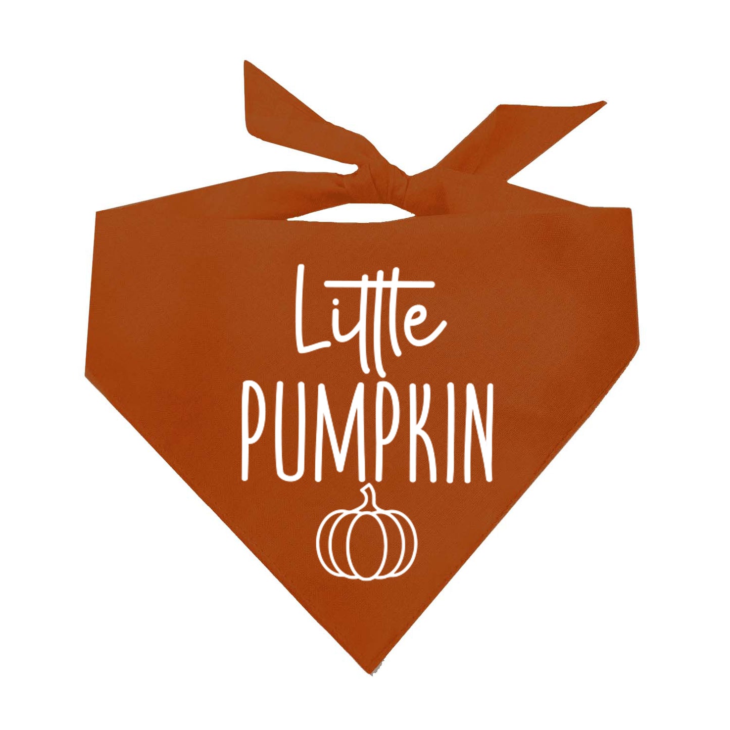 Little Pumpkin Fall Triangle Dog Bandana (Assorted Fall Colors)