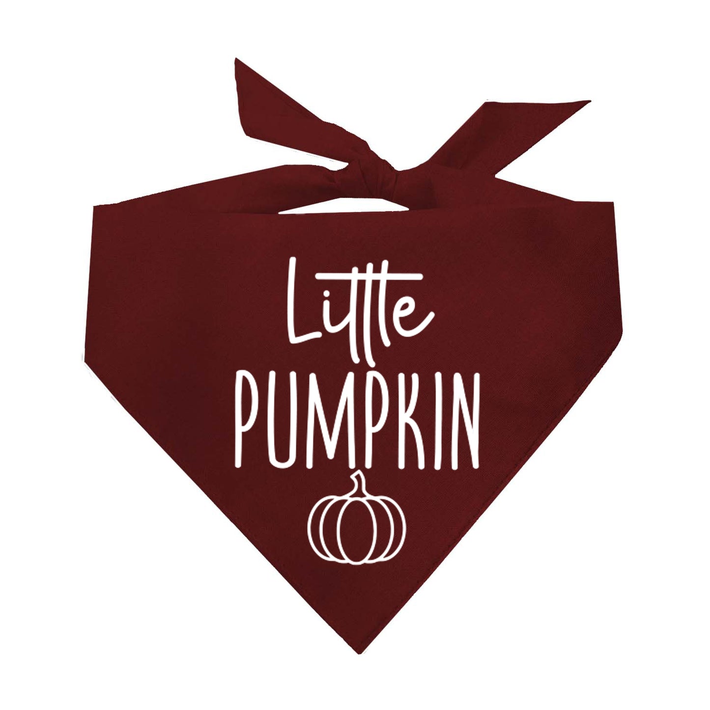 Little Pumpkin Fall Triangle Dog Bandana (Assorted Fall Colors)