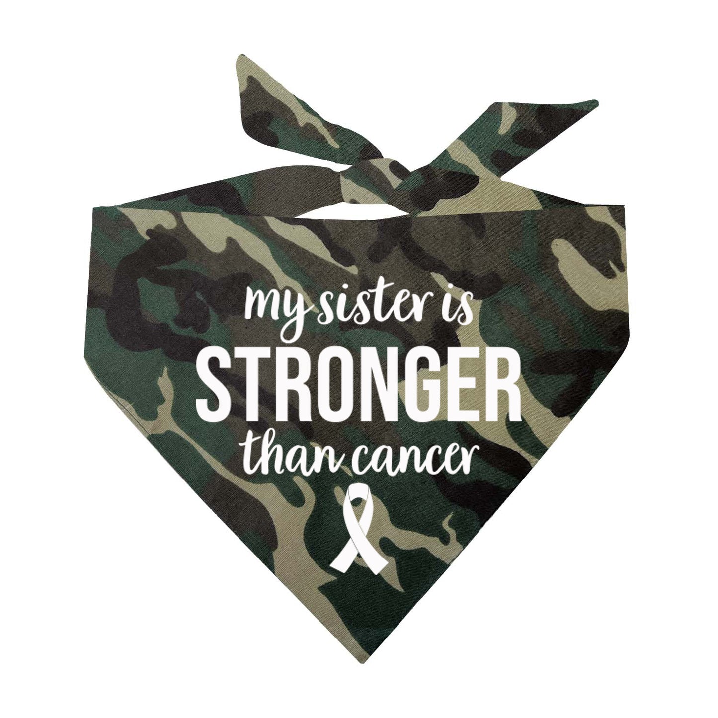 My Sister Is Stronger Than Cancer Dog Bandana