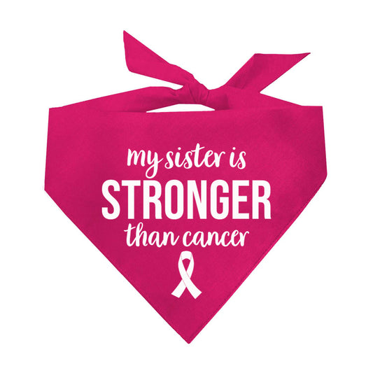 My Sister Is Stronger Than Cancer Dog Bandana