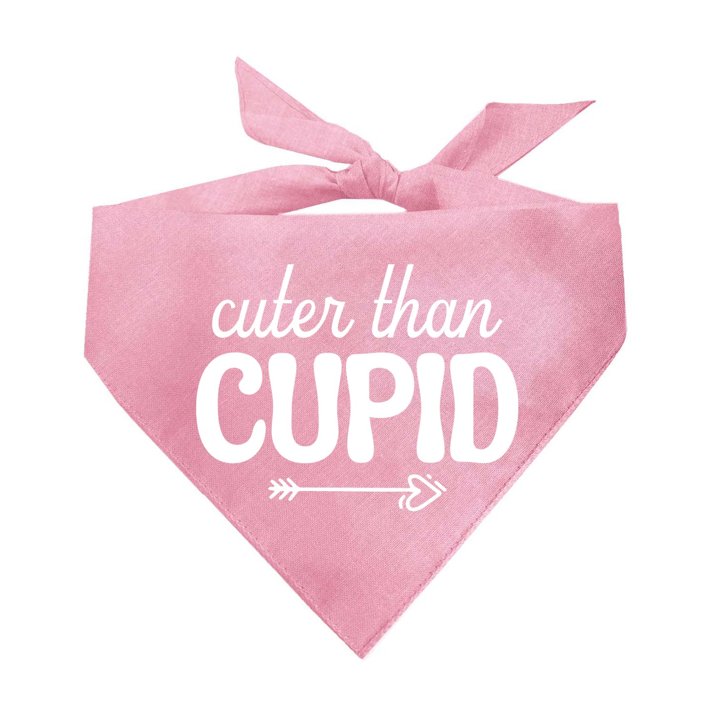 Cuter Than Cupid Valentine's Day Triangle Dog Bandana