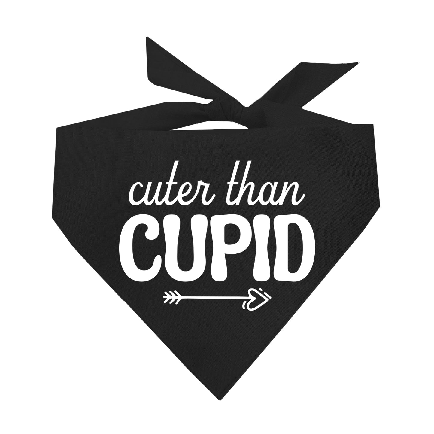 Cuter Than Cupid Valentine's Day Triangle Dog Bandana