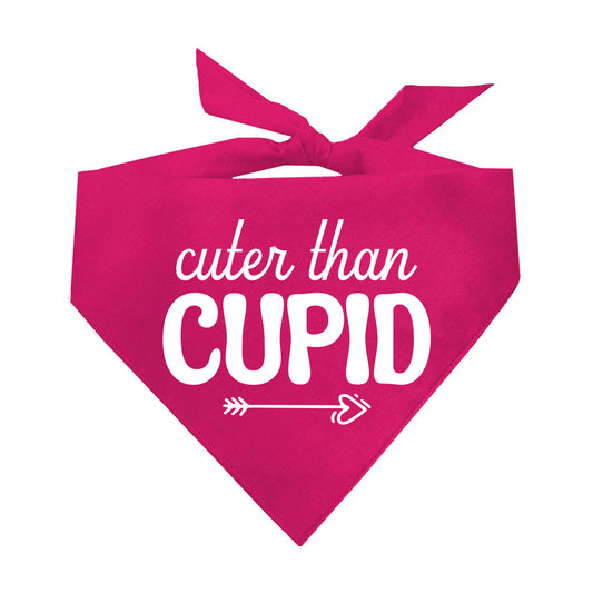 Cuter Than Cupid Valentine's Day Triangle Dog Bandana