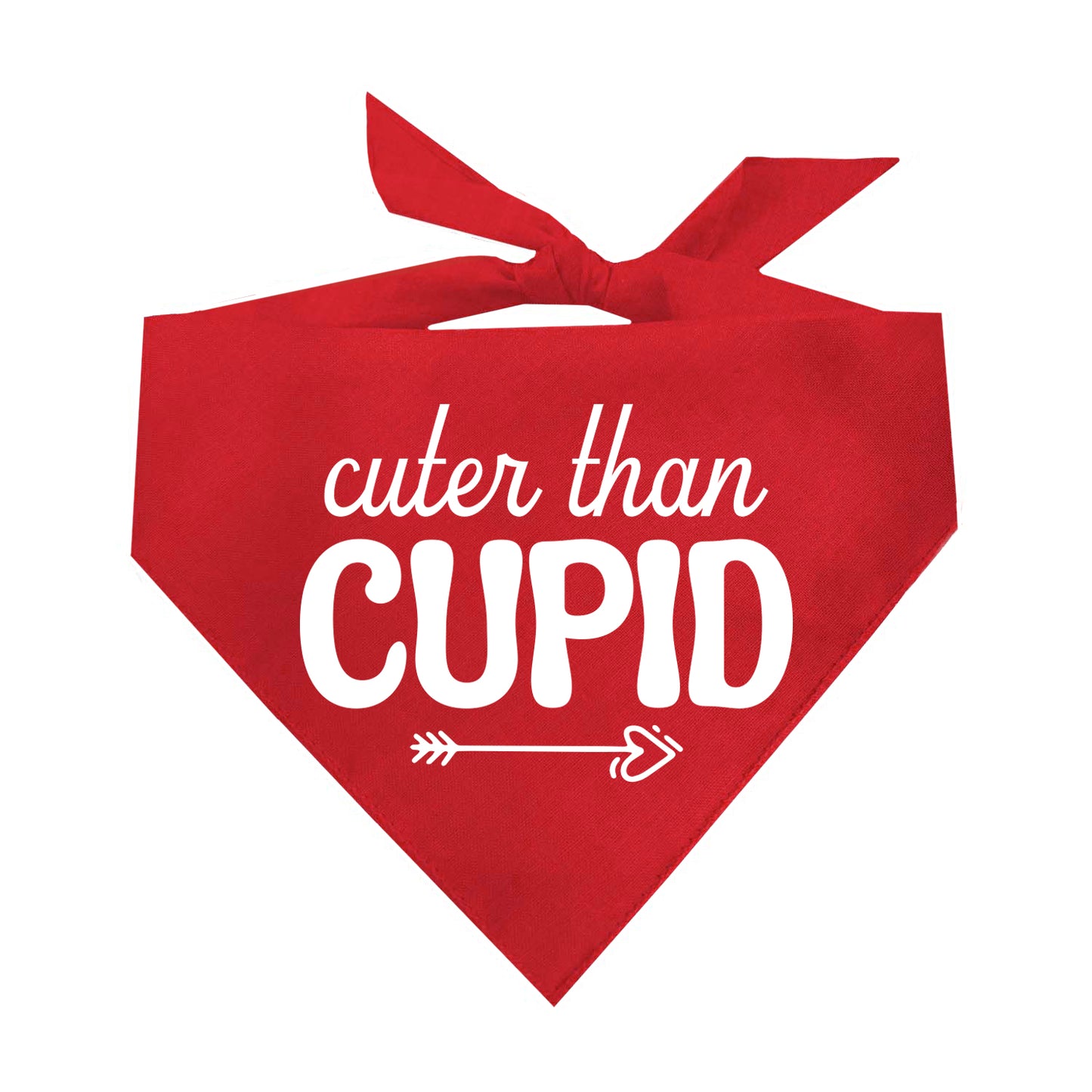 Cuter Than Cupid Valentine's Day Triangle Dog Bandana