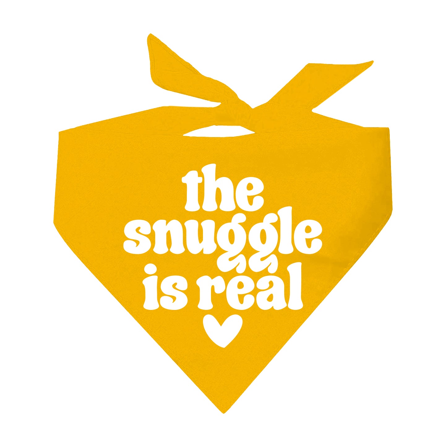 The Snuggle Is Real Valentine's Day Triangle Dog Bandana