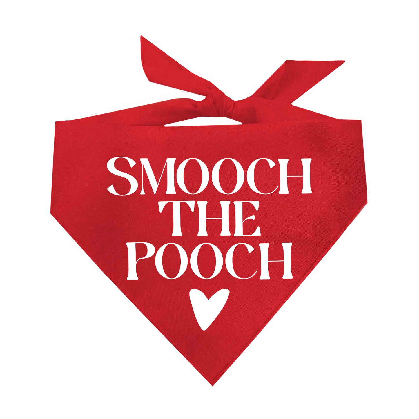 Smooch The Pooch Valentine's Day Triangle Dog Bandana