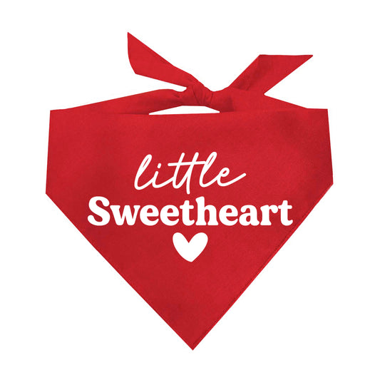 Little Sweetheart Valentine's Day Triangle Dog Bandana