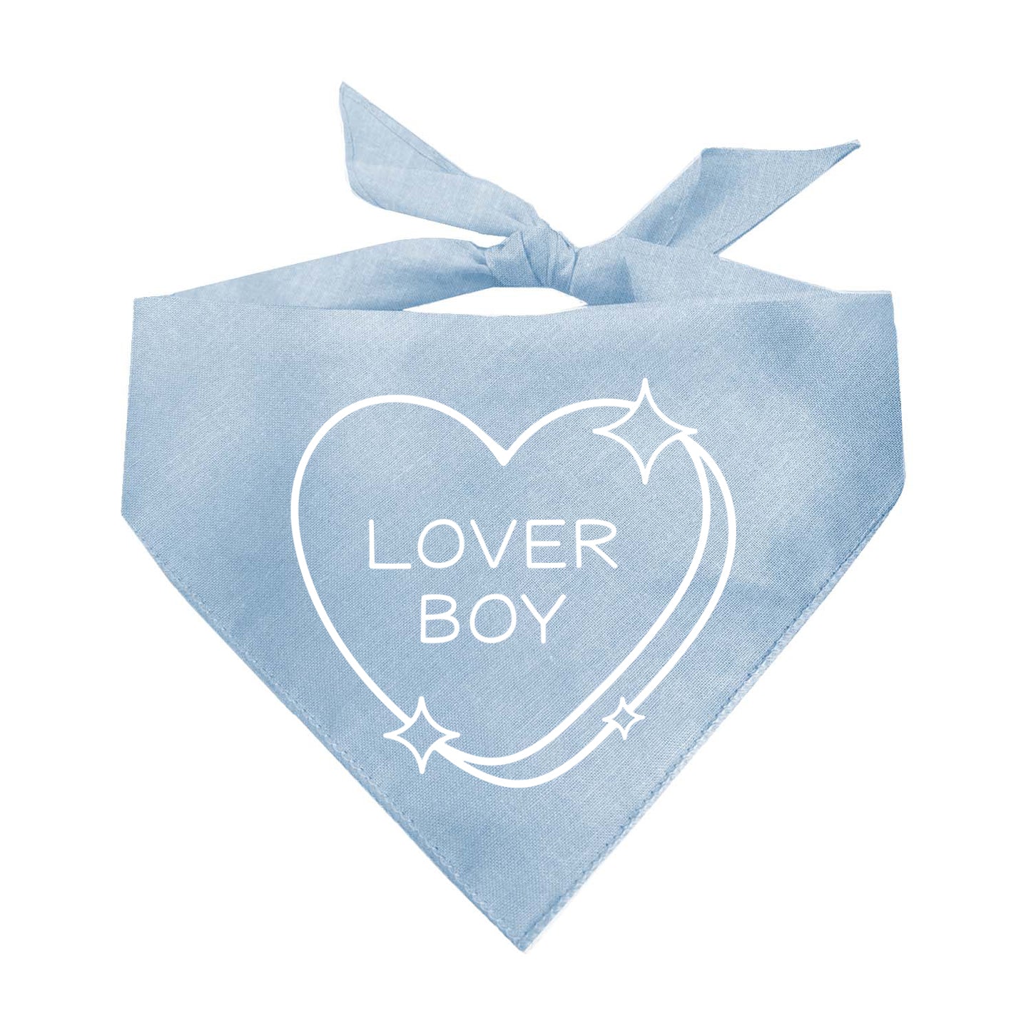 Lover Boy Candy Heart Valentine's Day Triangle Dog Bandana