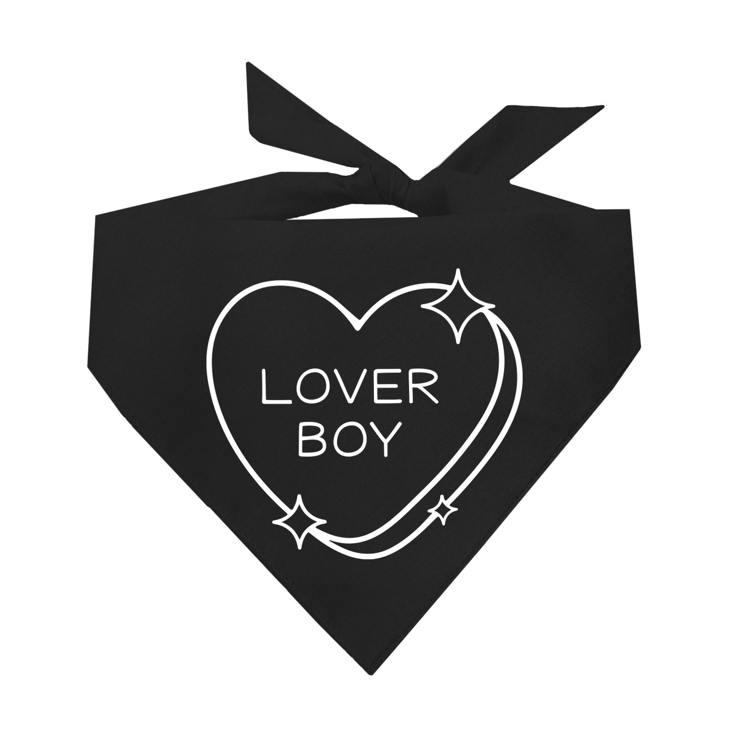 Lover Boy Candy Heart Valentine's Day Triangle Dog Bandana