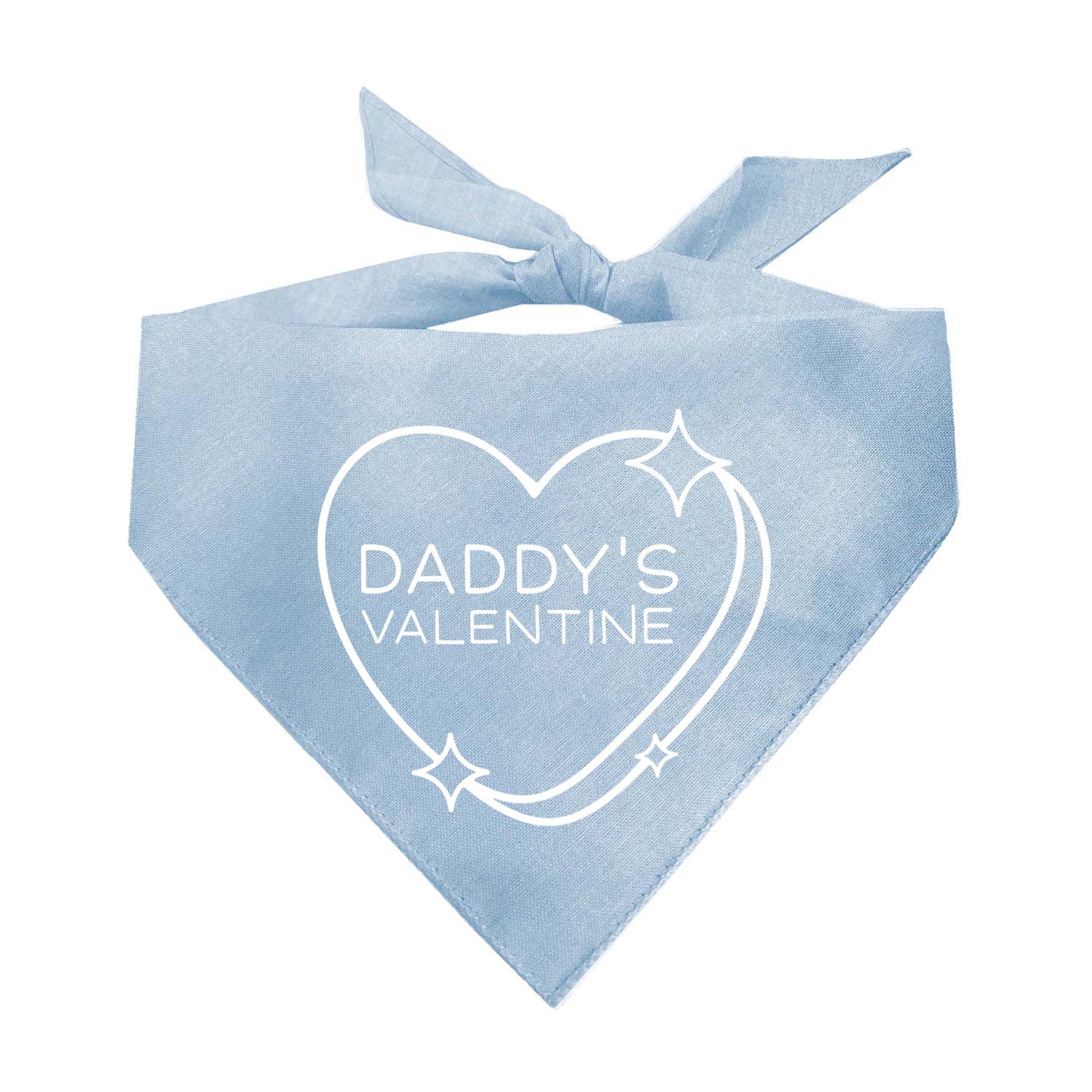 Daddy's Valentine Candy Heart Valentine's Day Triangle Dog Bandana