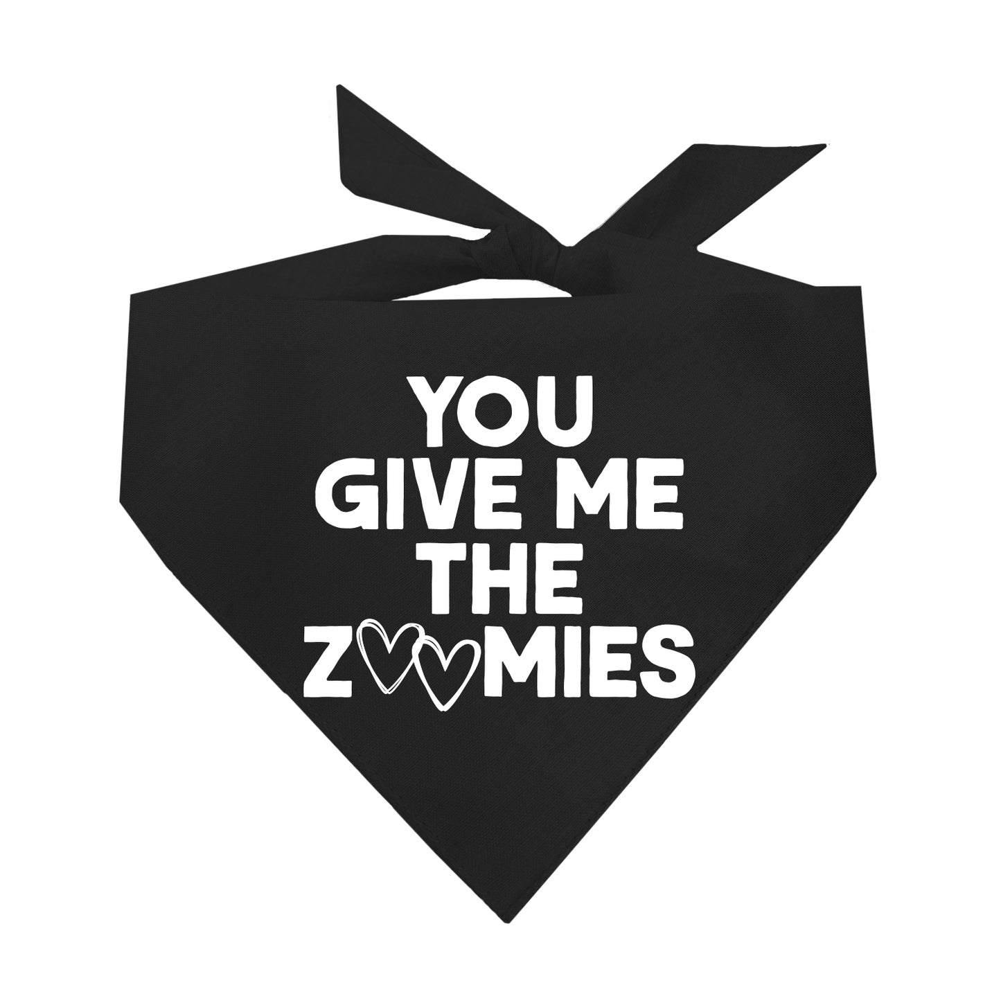 You Give Me The Zoomies Valentine's Day Triangle Dog Bandana