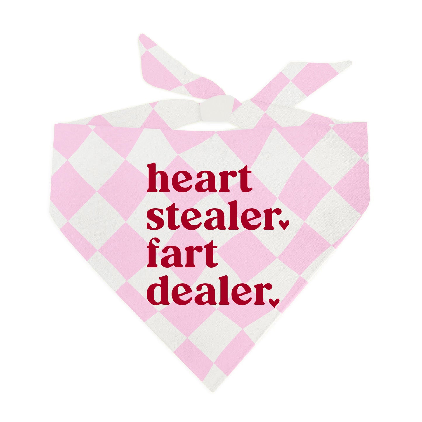 Heart Stealer Fart Dealer Valentine's Day Triangle Dog Bandana