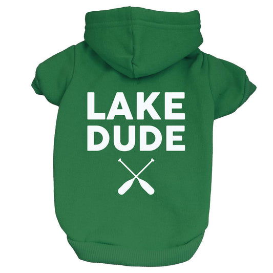 Lake Dude Dog Hoodie