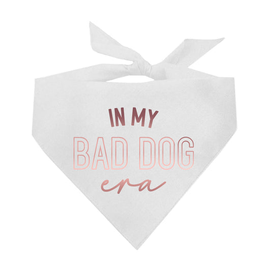 In My Bad Dog Era Metallic Dog Bandana