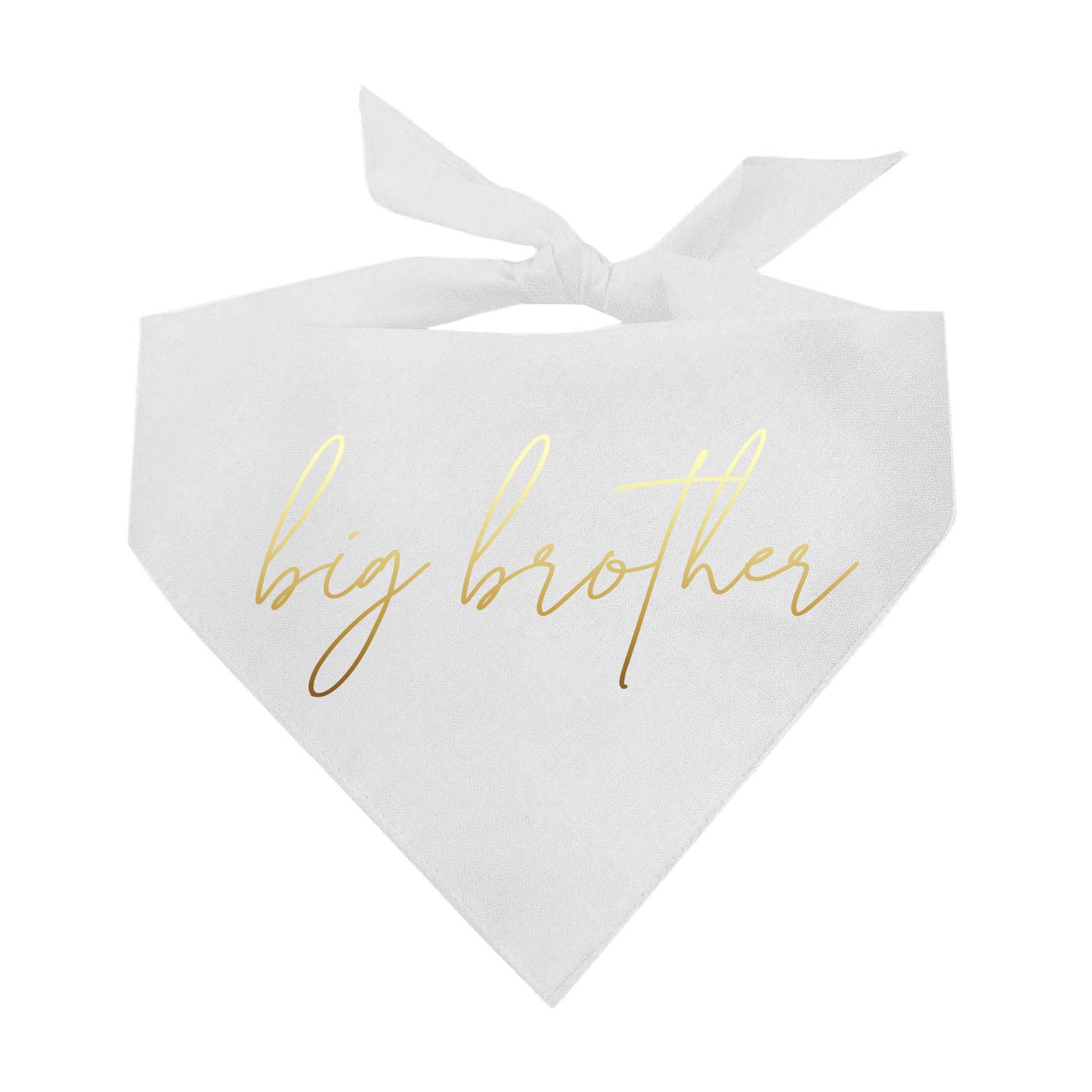 Big Brother Pregnancy Announcement Metallic Dog Bandana