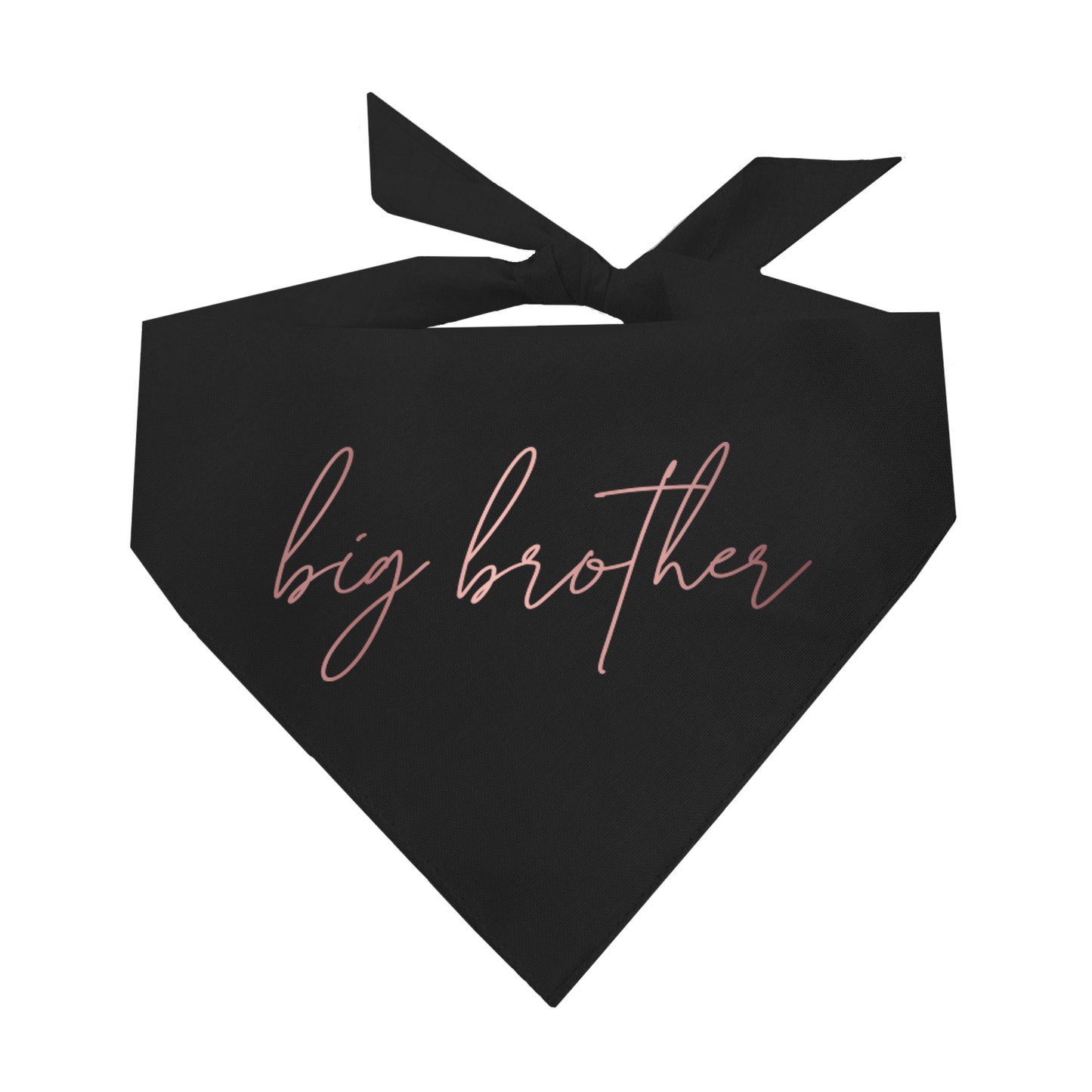 Big Brother Pregnancy Announcement Metallic Dog Bandana