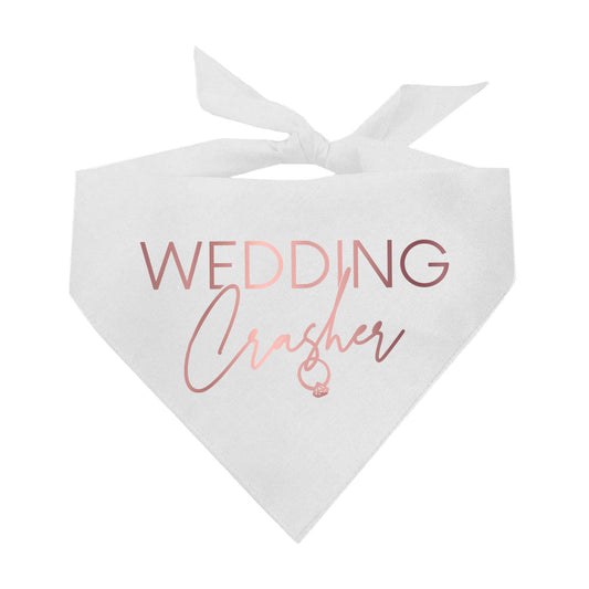 Wedding Crasher Metallic Dog Bandana