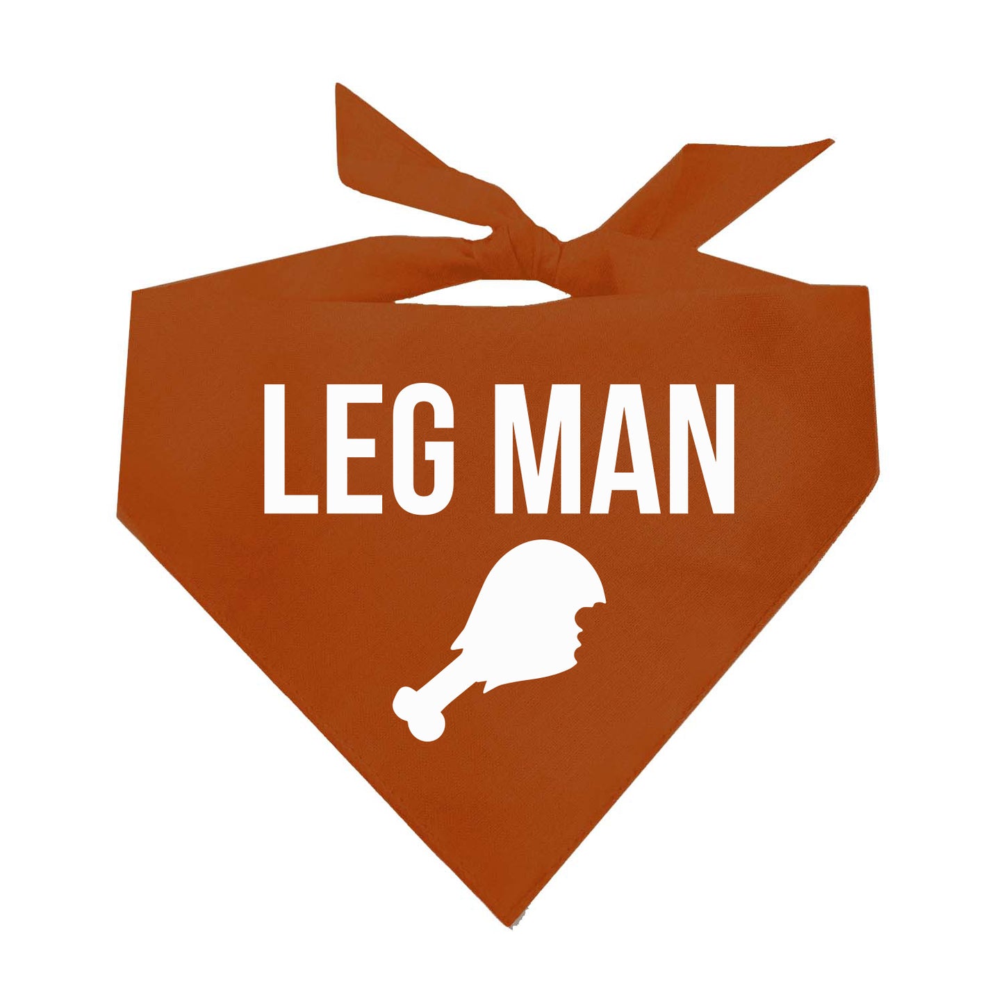 Leg Man Turkey Triangle Dog Bandana (Assorted Fall Colors)