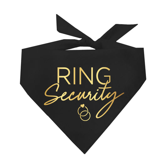 Ring Security Metallic Dog Bandana