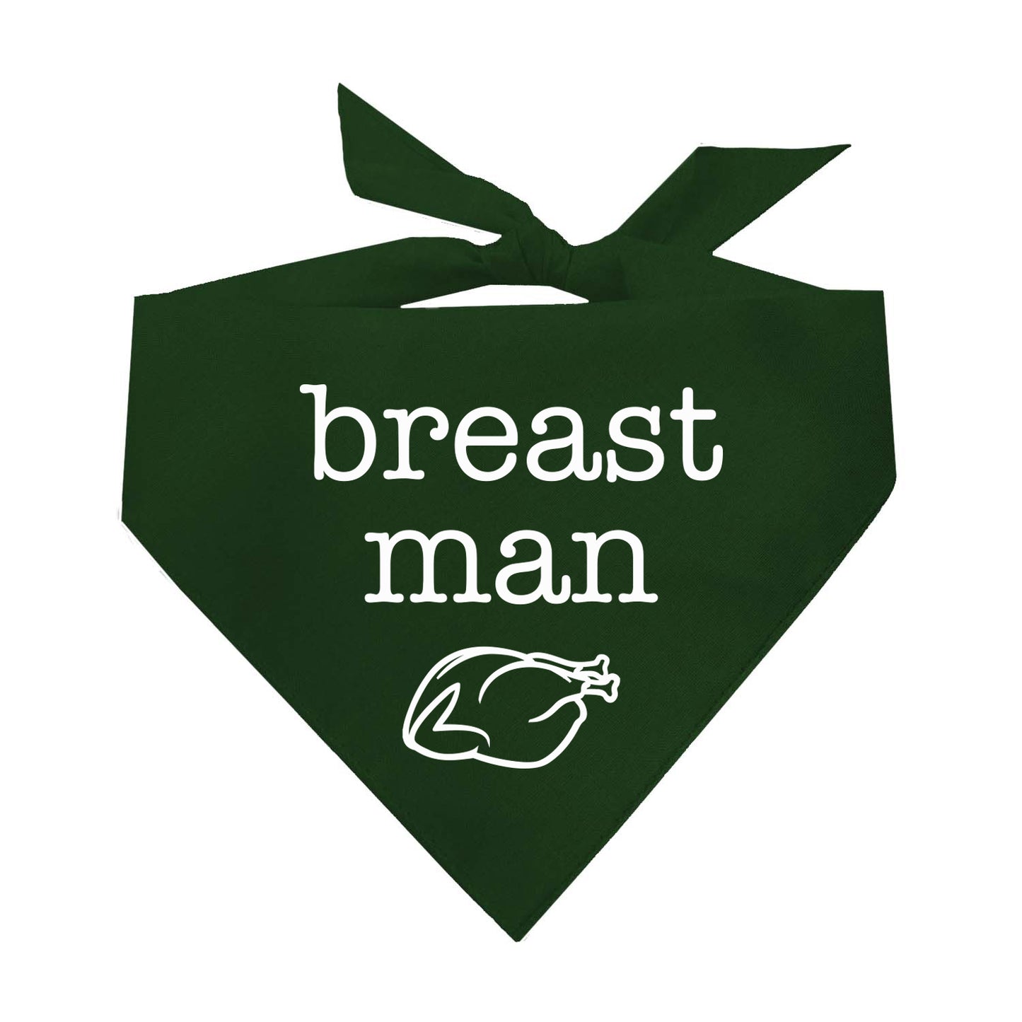 Breast Man Triangle Dog Bandana (Assorted Fall Colors)