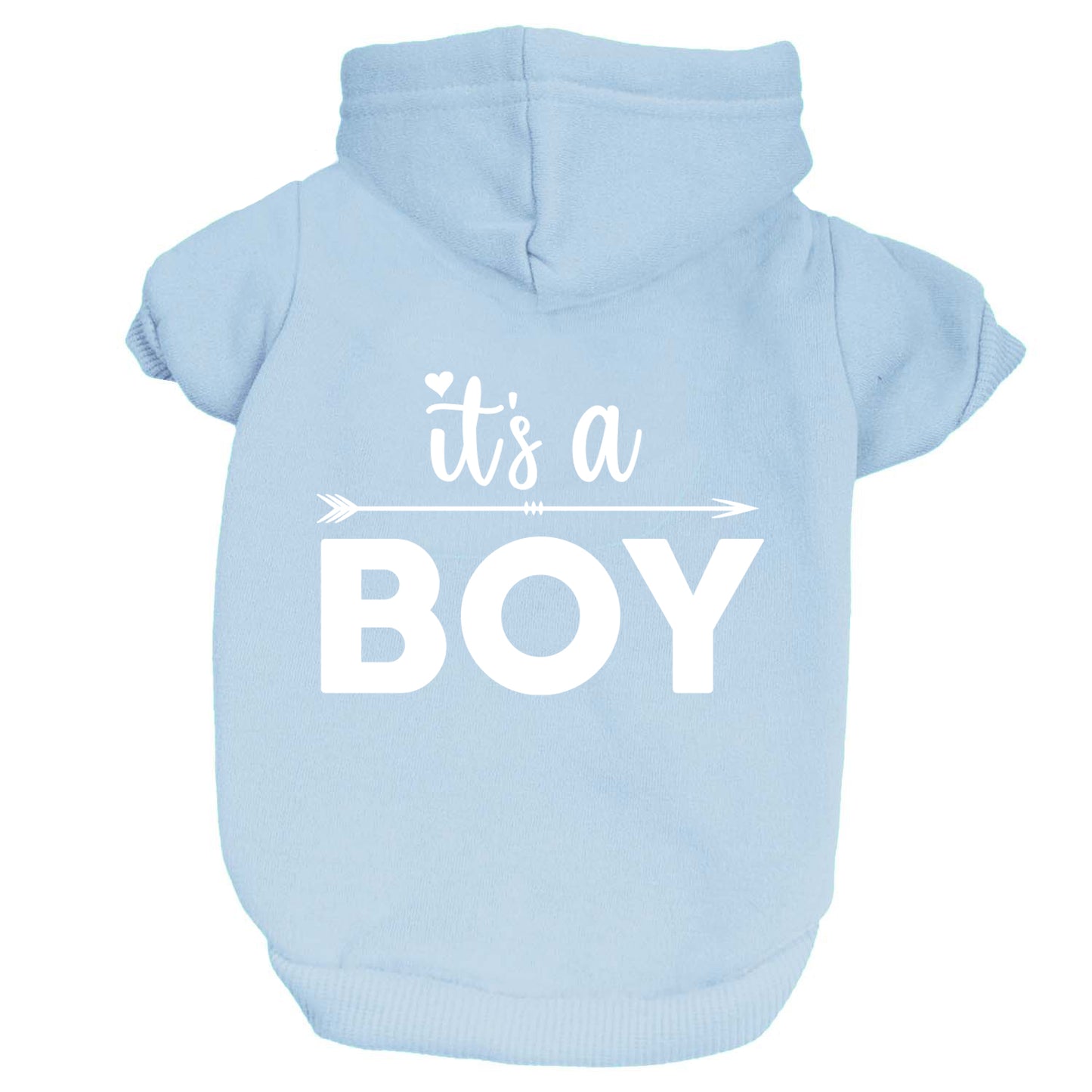 It's A Boy Arrow Dog Hoodie