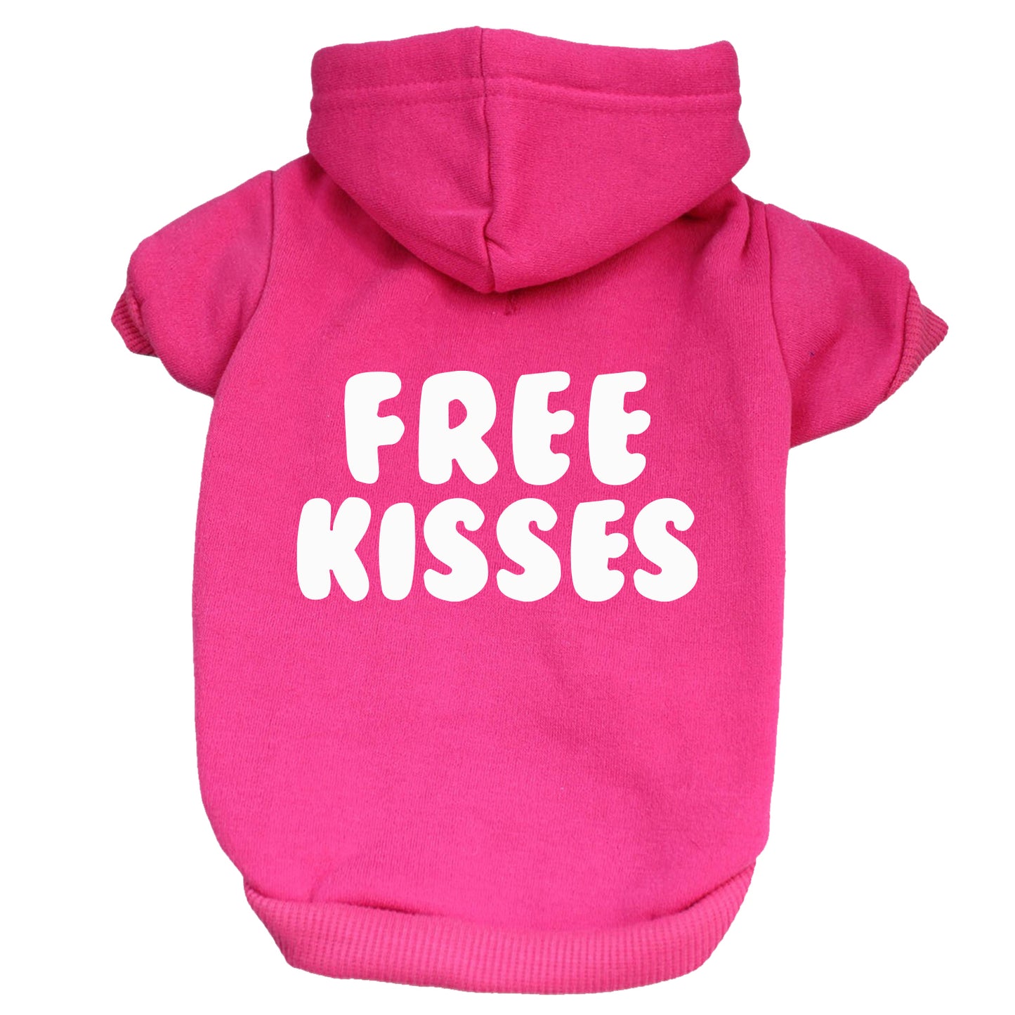 Free Kisses Valentine's Day Dog Hoodie