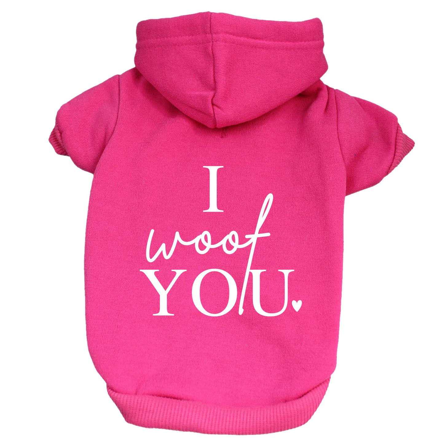 I Woof You Valentine's Day Dog Hoodie