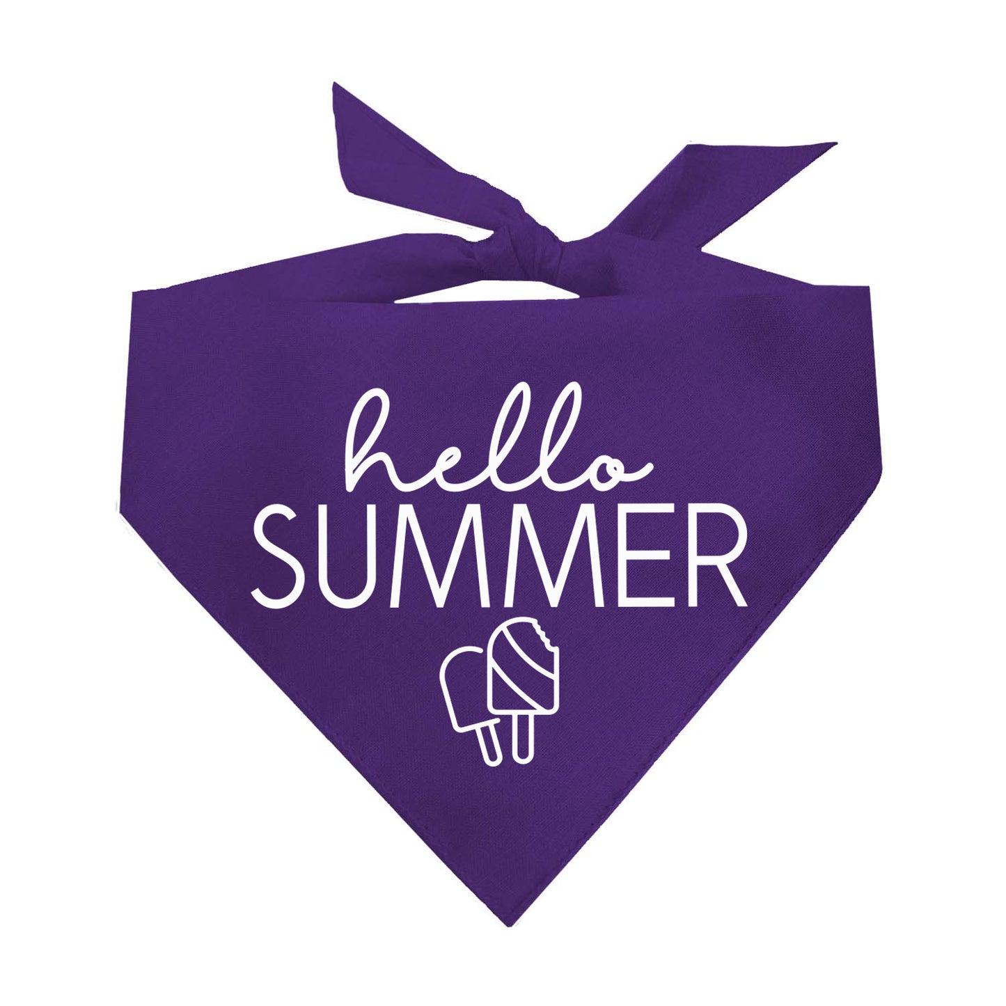 Hello Summer Triangle Dog Bandana