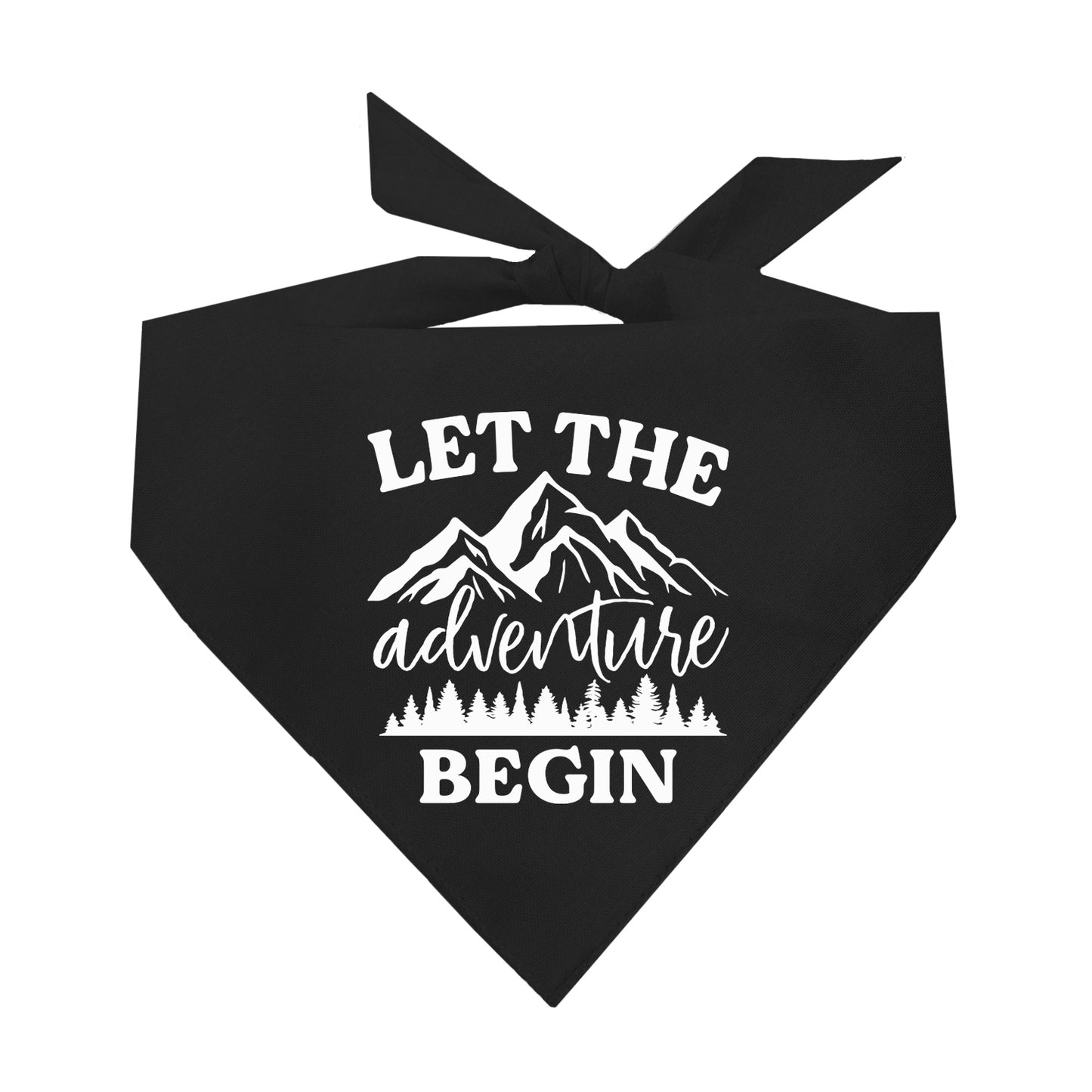 Let The Adventure Begin Triangle Dog Bandana (Assorted Colors)