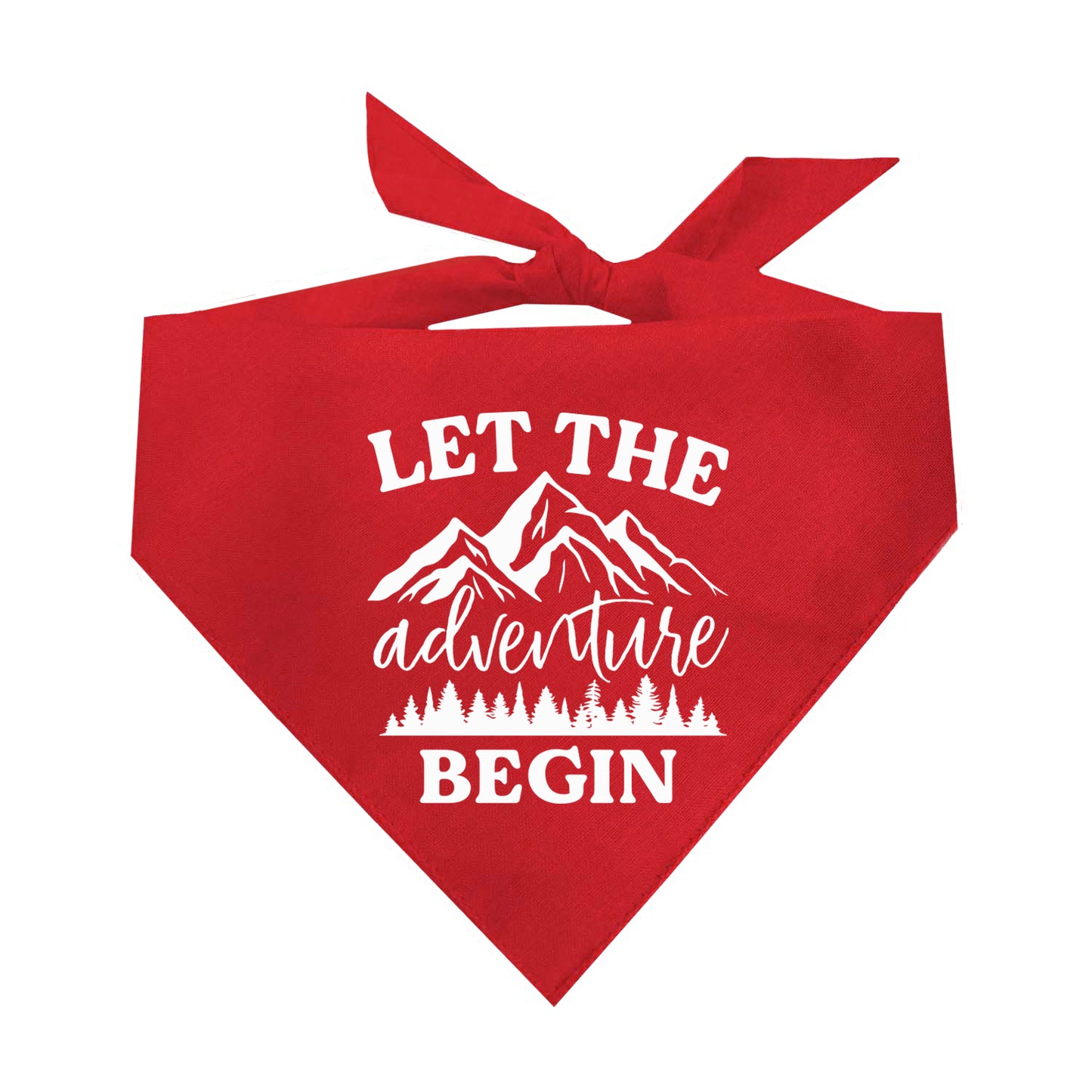 Let The Adventure Begin Triangle Dog Bandana (Assorted Colors)