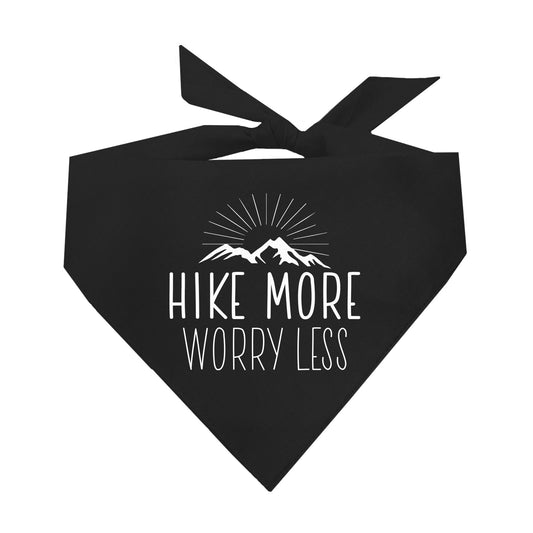 Hike More Worry Less Triangle Dog Bandana (Assorted Colors)