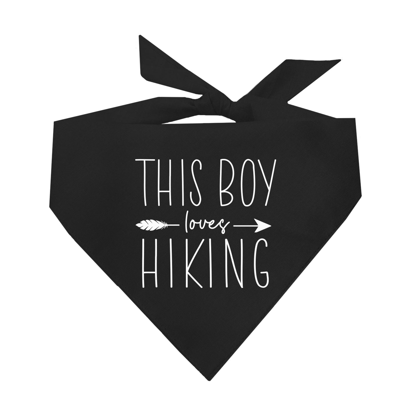 This Boy Loves Hiking Triangle Dog Bandana (Assorted Colors)