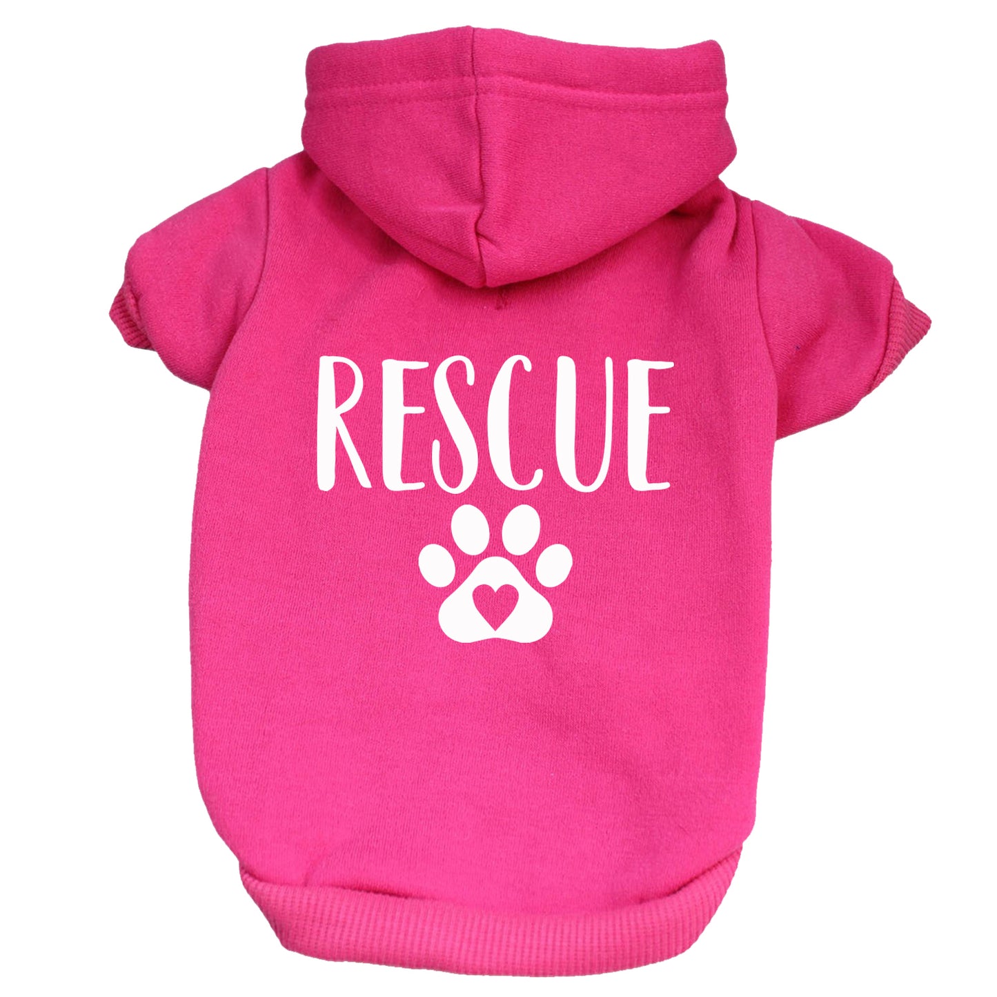 Rescue Heart Paw Dog Hoodie