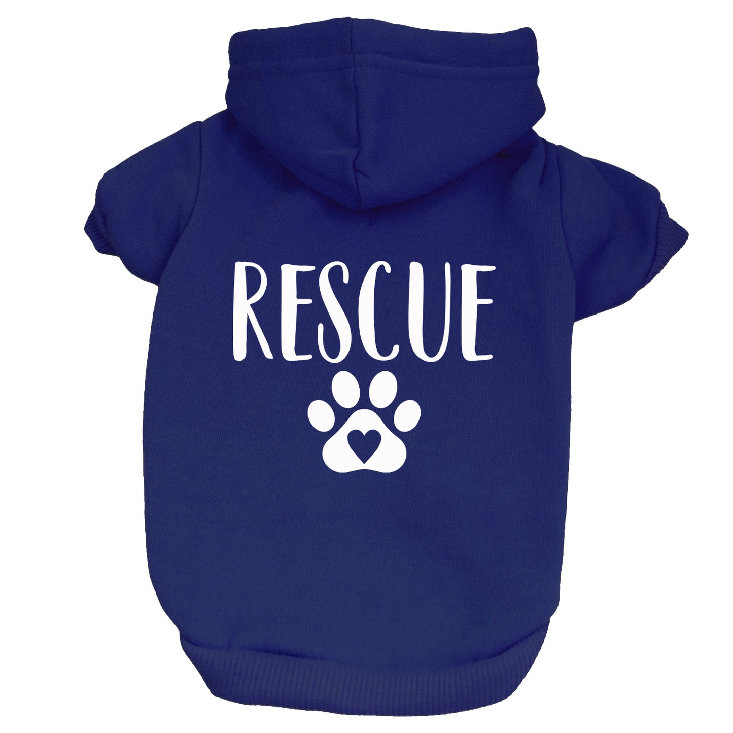 Rescue Heart Paw Dog Hoodie