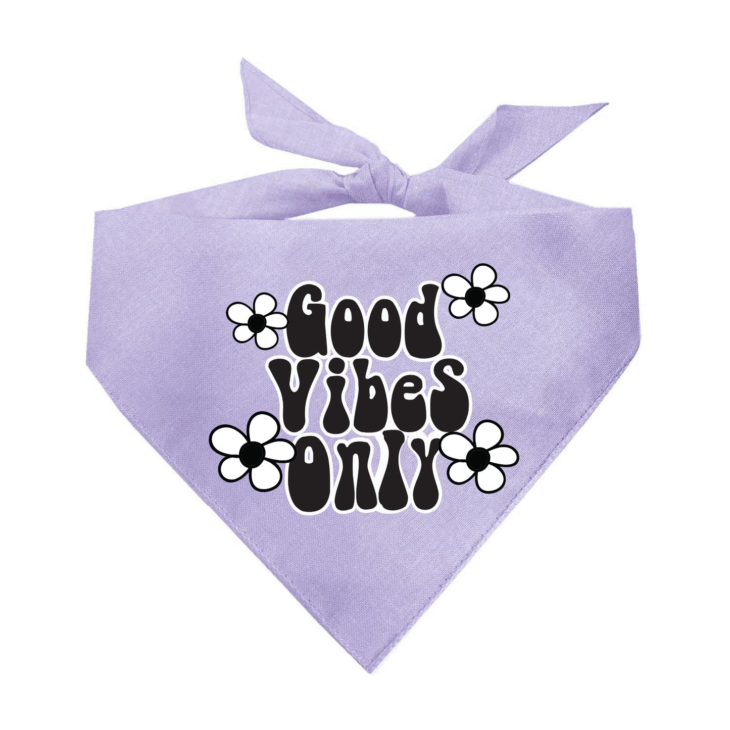 Good Vibes Only Triangle Dog Bandana