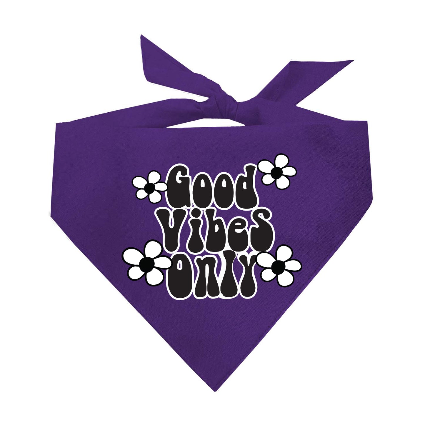 Good Vibes Only Triangle Dog Bandana