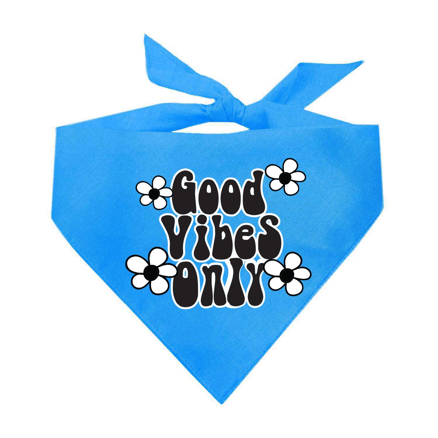 Good Vibes Only Triangle Dog Bandana