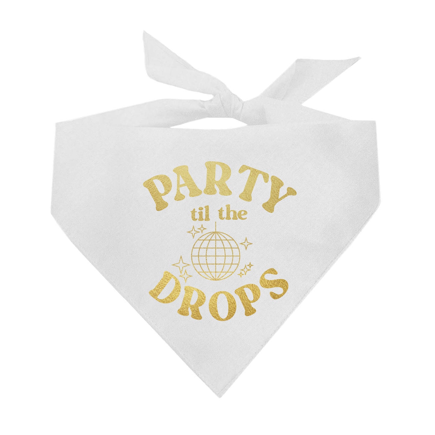 Party Til The Ball Drops New Years Eve Party Triangle Dog Bandana