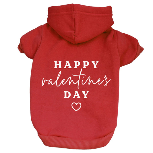 Happy Valentine's Day Valentine's Day Dog Hoodie