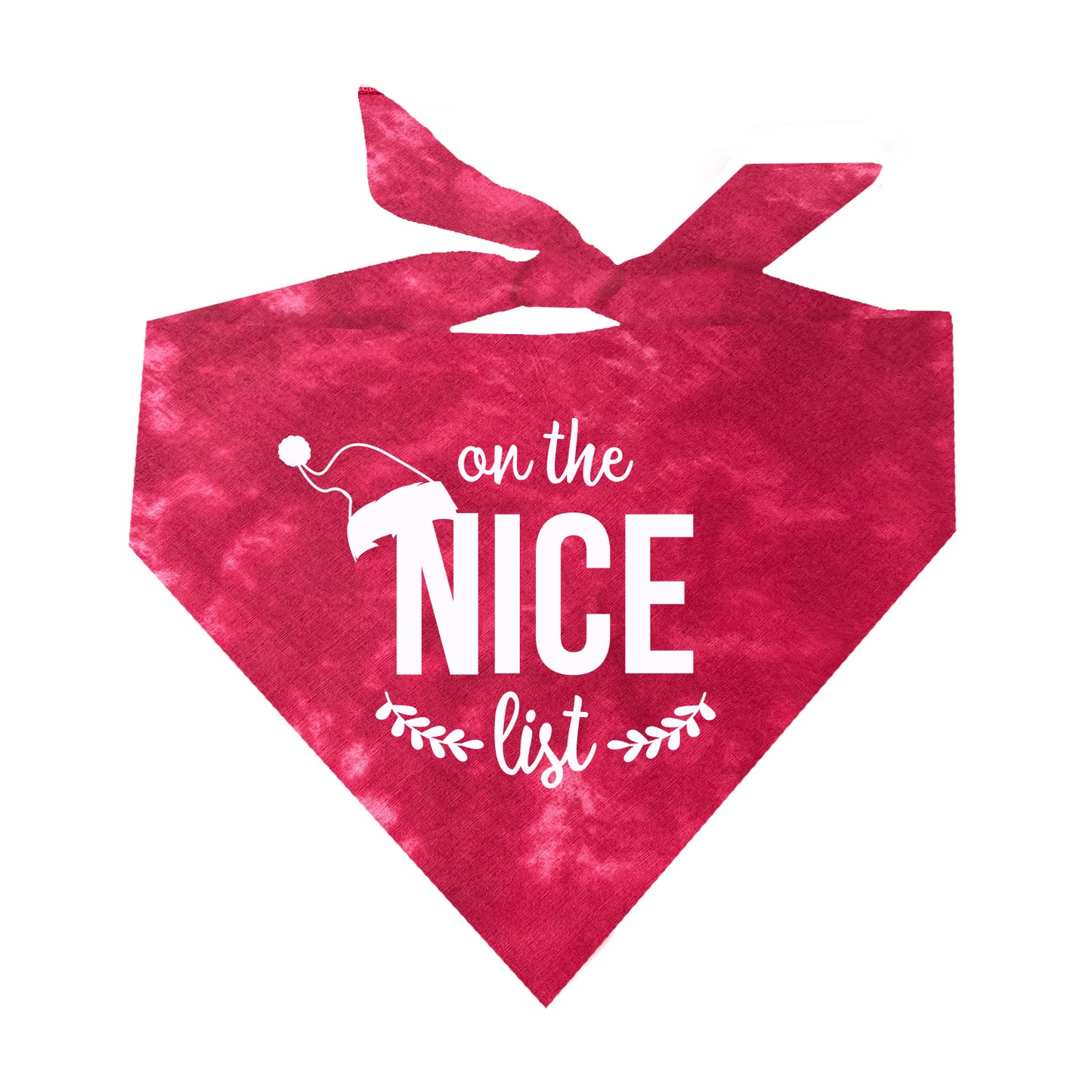 On The Nice List Christmas Dog Bandana