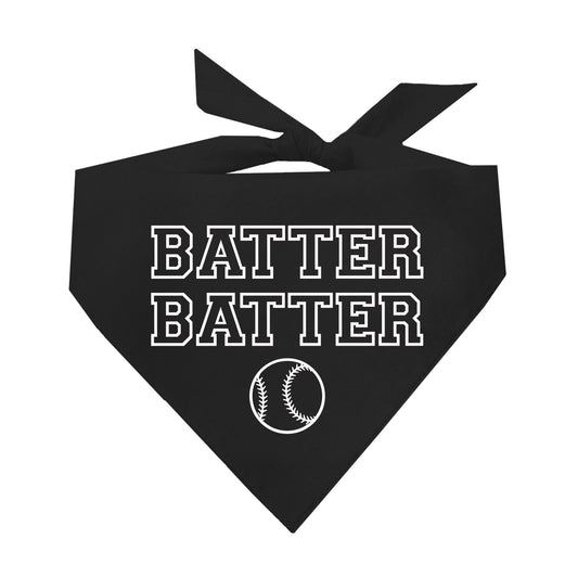 Batter Batter Baseball Triangle Dog Bandana