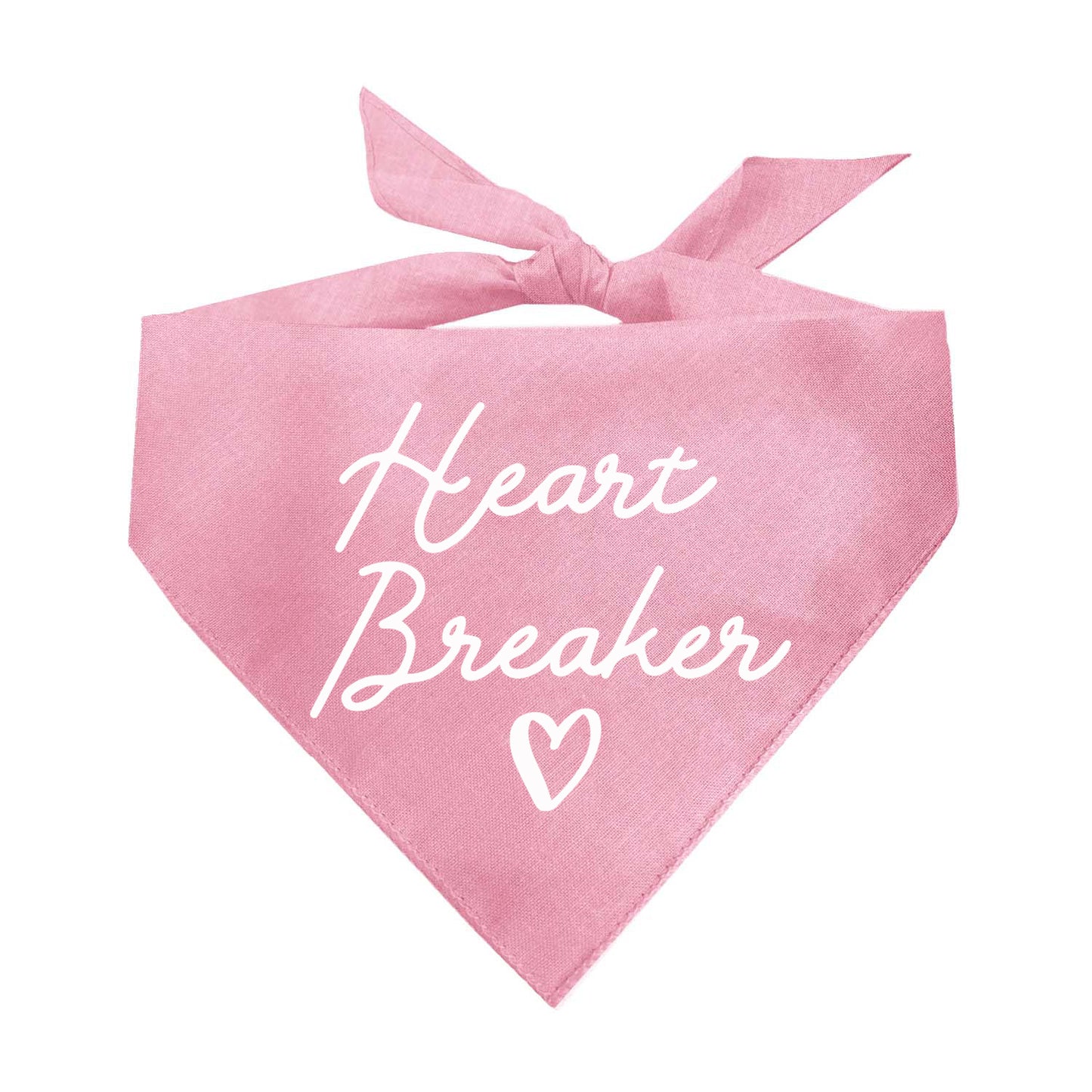 Heart Breaker Valentine's Day Triangle Dog Bandana