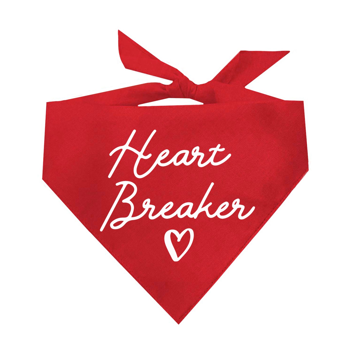 Heart Breaker Valentine's Day Triangle Dog Bandana