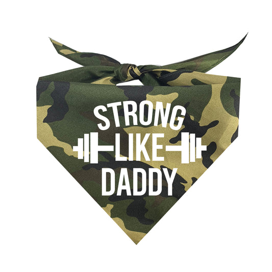 Strong Like Daddy Triangle Dog Bandana