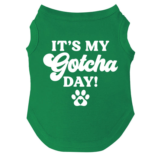 It's My Gotcha Day Heart Paw Dog Tee