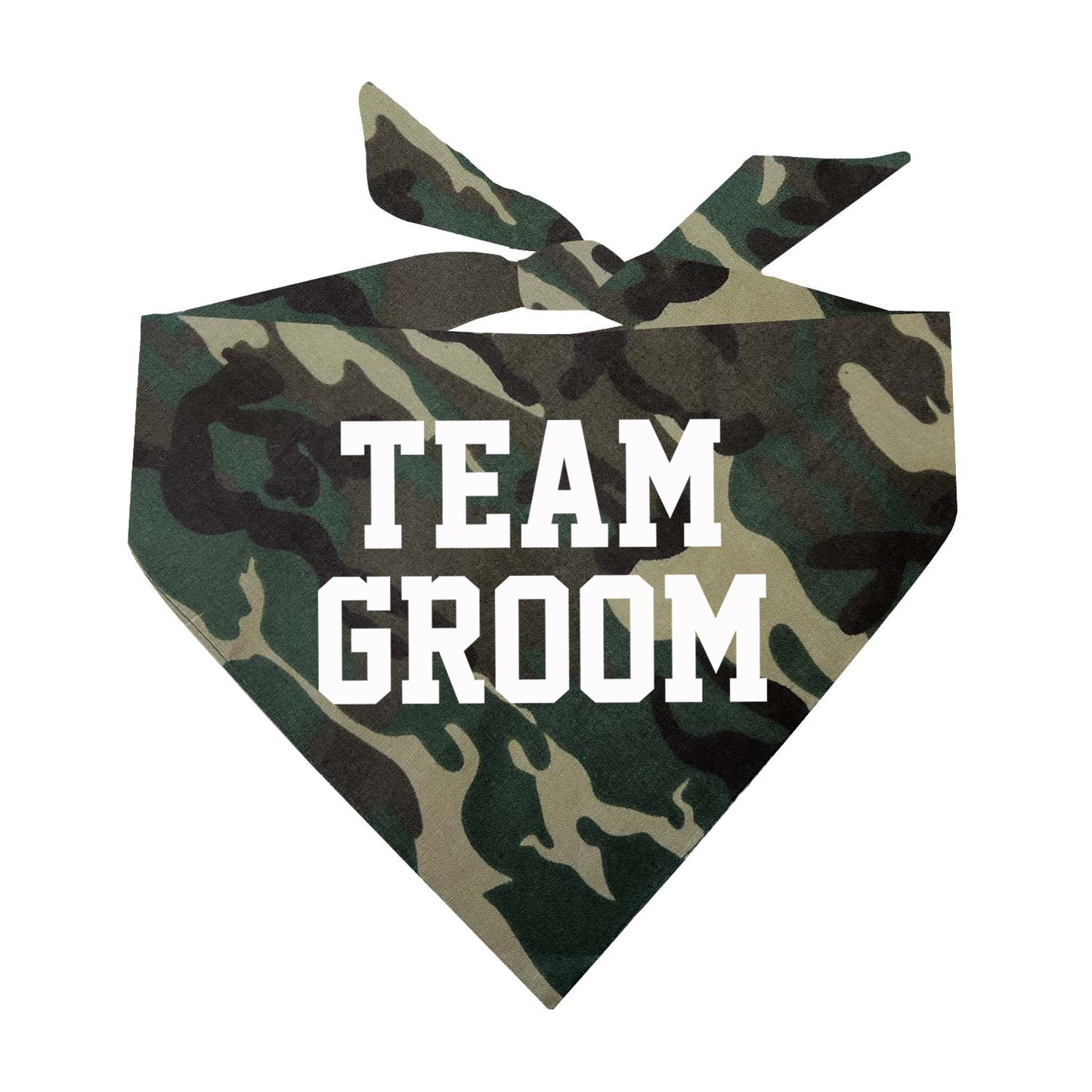 Team Groom Triangle Dog Bandana