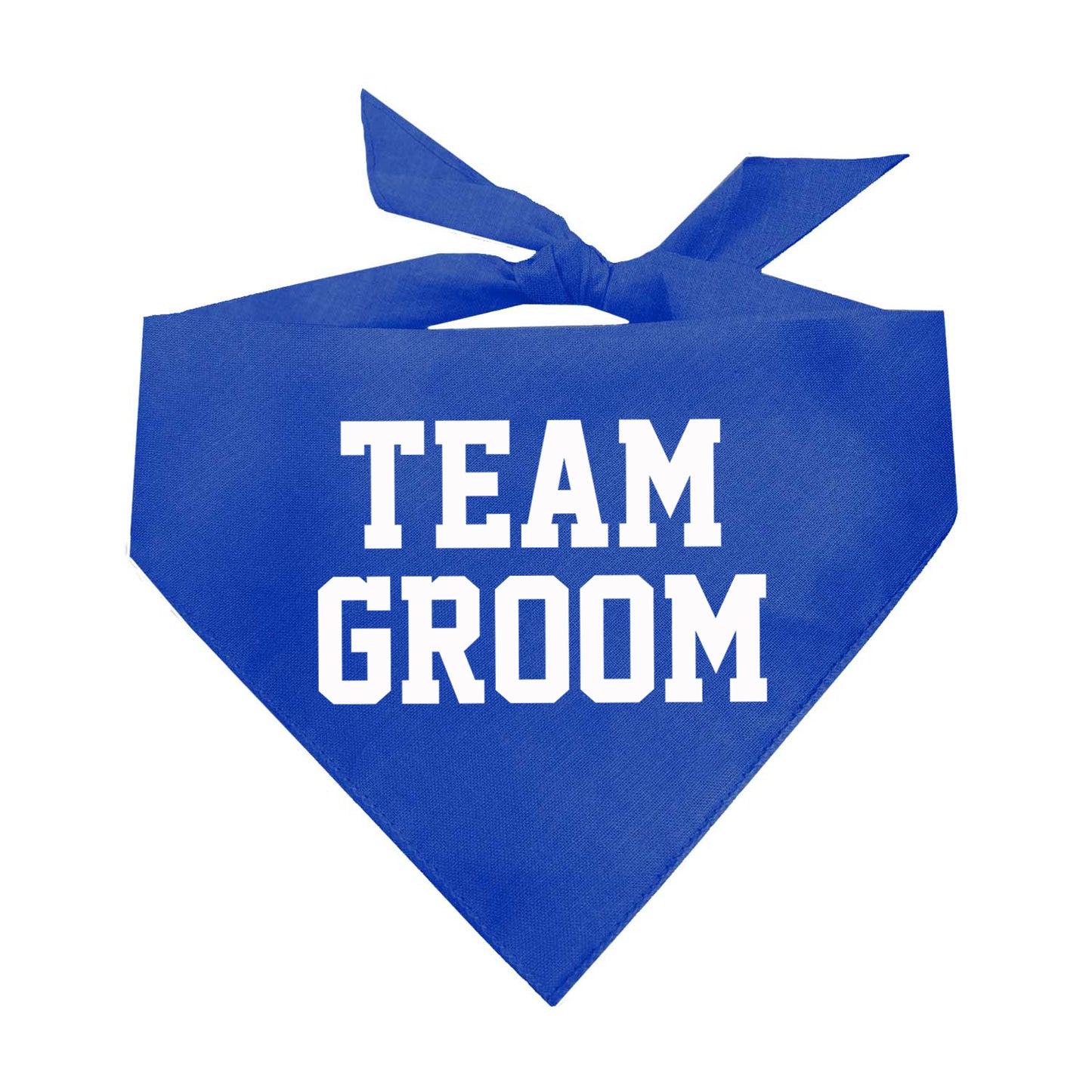 Team Groom Triangle Dog Bandana