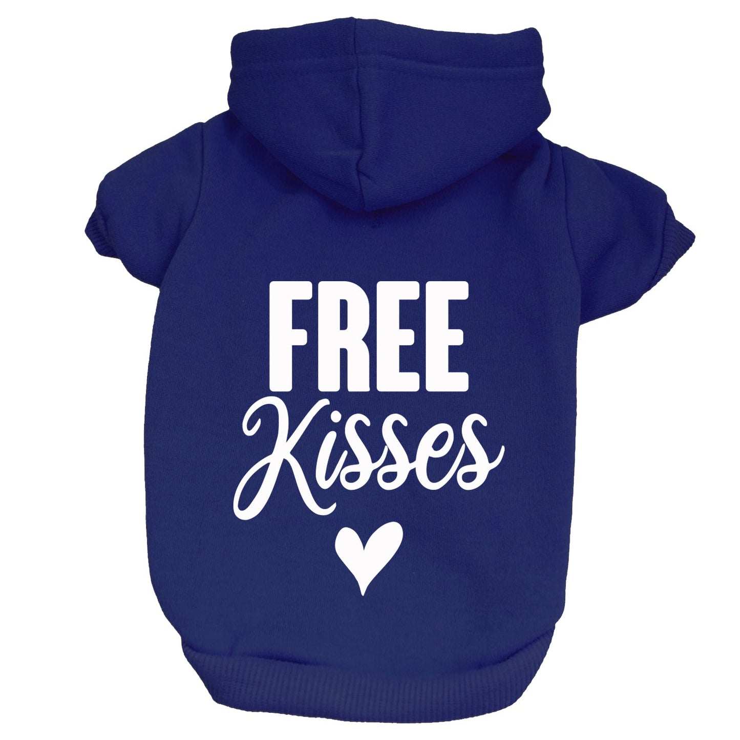 Free Kisses Valentine's Day Dog Hoodie